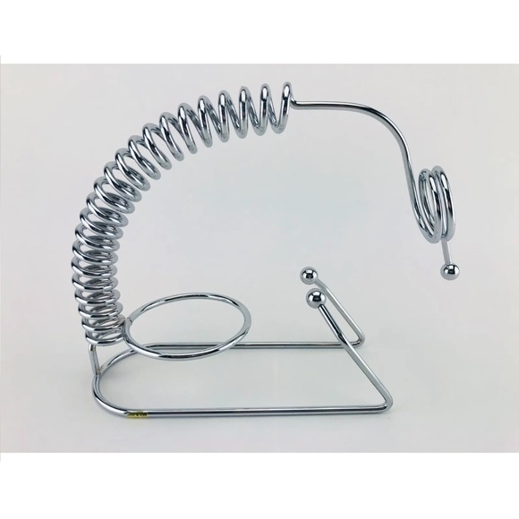 NIB Art Deco Sonoma for Home life + style Silver Corkscrew Display Wine Caddy - Picture 5 of 14